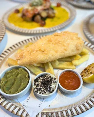 Throwback Thursdays are better battered 🐟

Golden, crispy beer-battered fish, chunky chips, mushy peas and tartare sauce… some classics never miss.

Every Thursday from 5pm, enjoy our Ale Battered Fish & Chips for just £14.95 as part of Summer Specials Throwback Thursdays 🙌

The ultimate midweek comfort food, now at a throwback price!