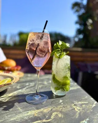 Spritz O’Clock has arrived ☀️

Long lunches, golden hour evenings and those “shall we have another?” moments… this is what summer at The Broughton is all about!

Join us on the terrace and enjoy a spritz for just £7, all day every day 🍹